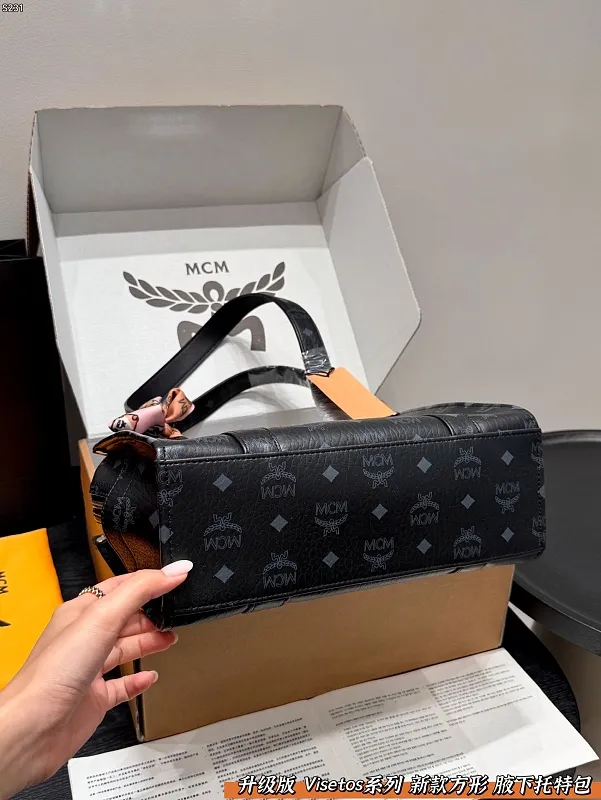 All Categories Official Website "Brand Women's Bags" Women's Bags 💙 MCM 2026 New MCM Visetos Series Square Tote Bag