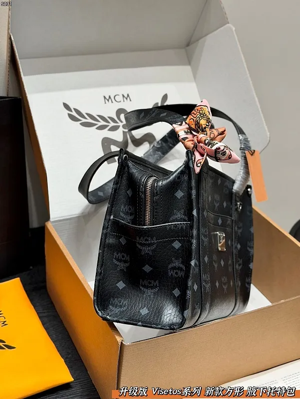 All Categories Official Website "Brand Women's Bags" Women's Bags 💙 MCM 2026 New MCM Visetos Series Square Tote Bag