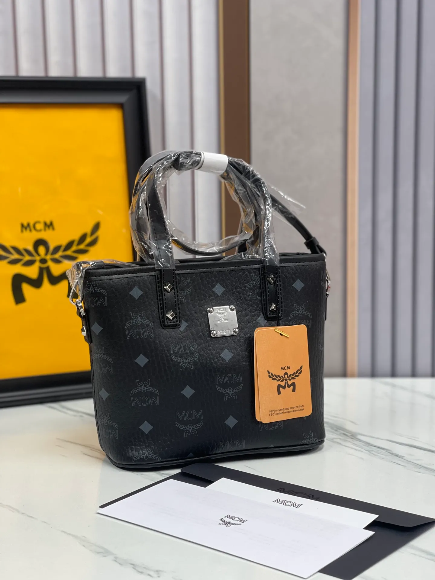 Batch 340💰MCM new upgraded version·High quality·Eco-friendly with counter ♻️Gift box packaging🎁Box of classic vegetable basket mini shopping bag, model: 03. Size 21X18X10 ✈✈🛍🐞🐞✨ M C M ✨⚡⚡Original ykk slider zipper/counter original customization🌼