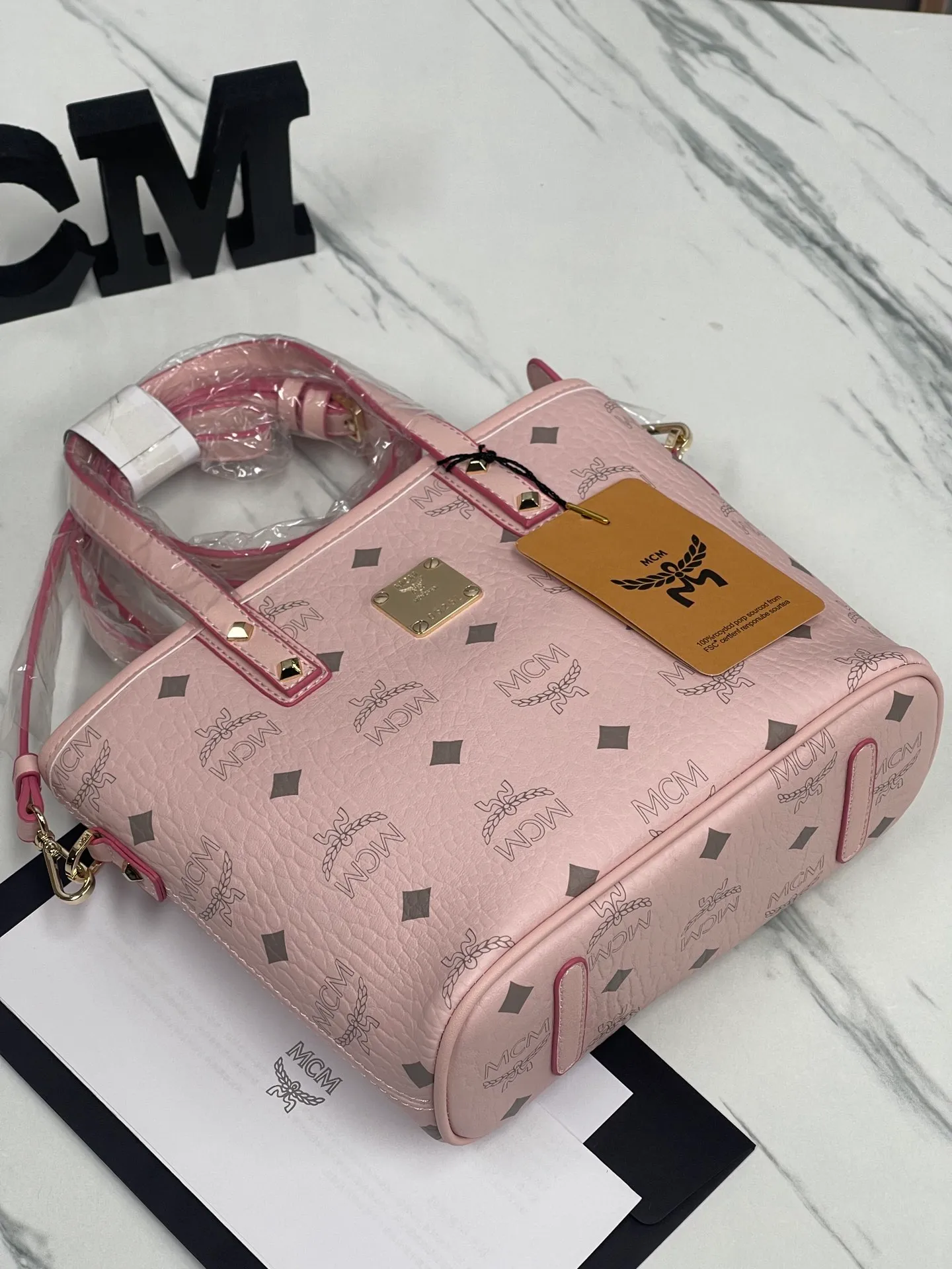 Batch 340💰MCM new upgraded version·High quality·Eco-friendly with counter ♻️Gift box packaging🎁Box of classic vegetable basket mini shopping bag, model: 03. Size 21X18X10 ✈✈🛍🐞🐞✨ M C M ✨⚡⚡Original ykk slider zipper/counter original customization🌼