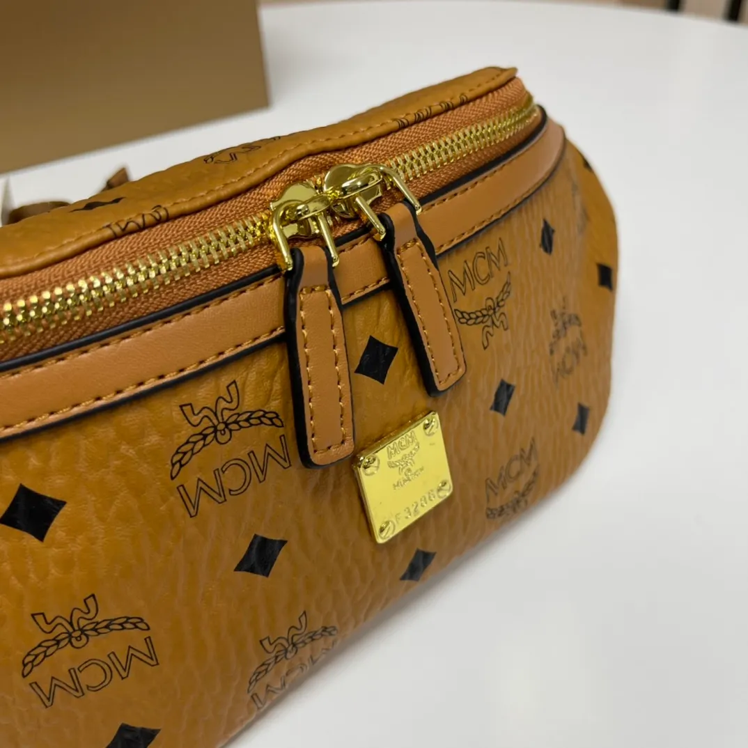 Batch 380💰MCM new waist bag/chest bag! Both men and women are welcome! The chest bag is very practical. Comes with gift box Size: 34.12