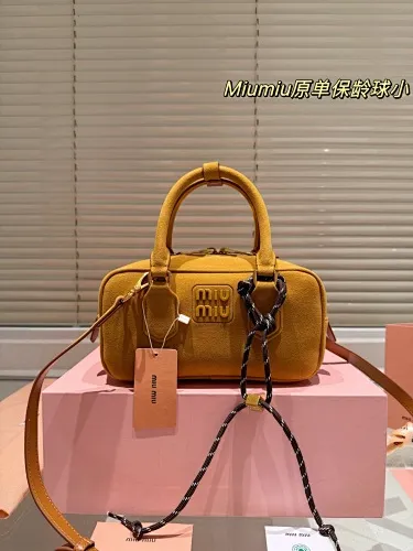 All Categories Official Website "Brand Women's Bags" Women's Bags 💙 miumiu 2025 new miumiu limited edition bowling bag