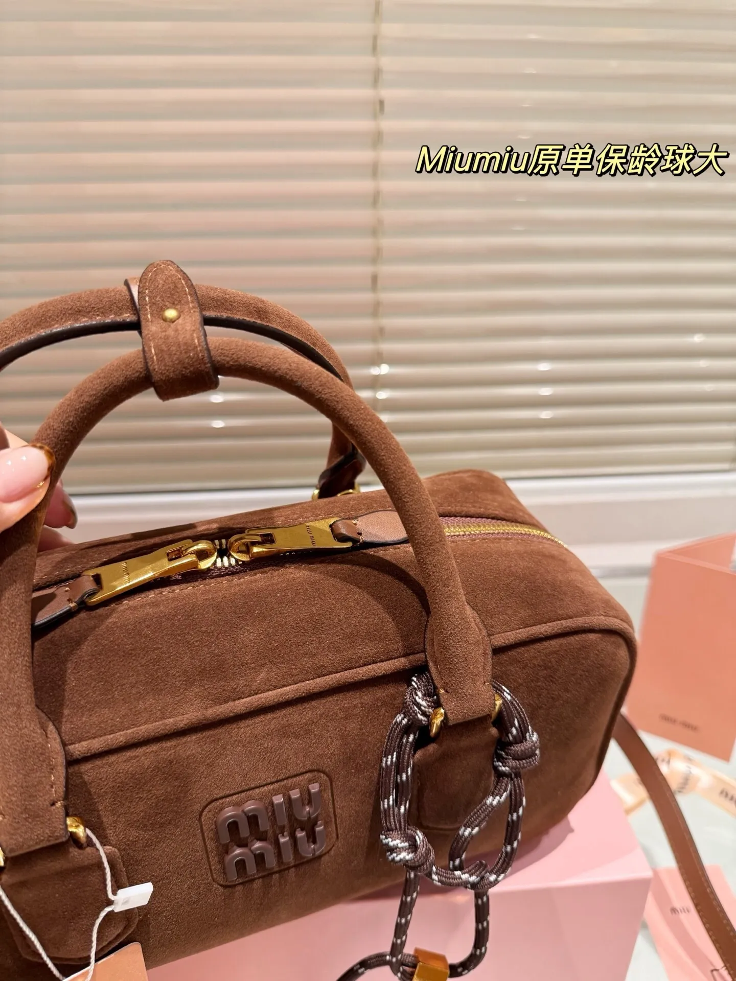 All Categories Official Website "Brand Women's Bags" Women's Bags 💙 miumiu 2025 new miumiu limited edition bowling bag