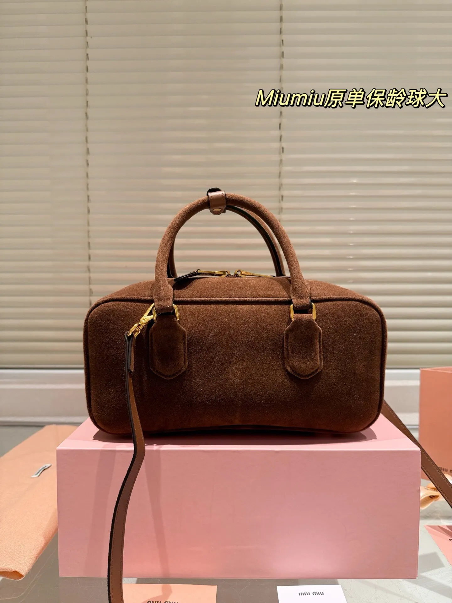All Categories Official Website "Brand Women's Bags" Women's Bags 💙 miumiu 2025 new miumiu limited edition bowling bag