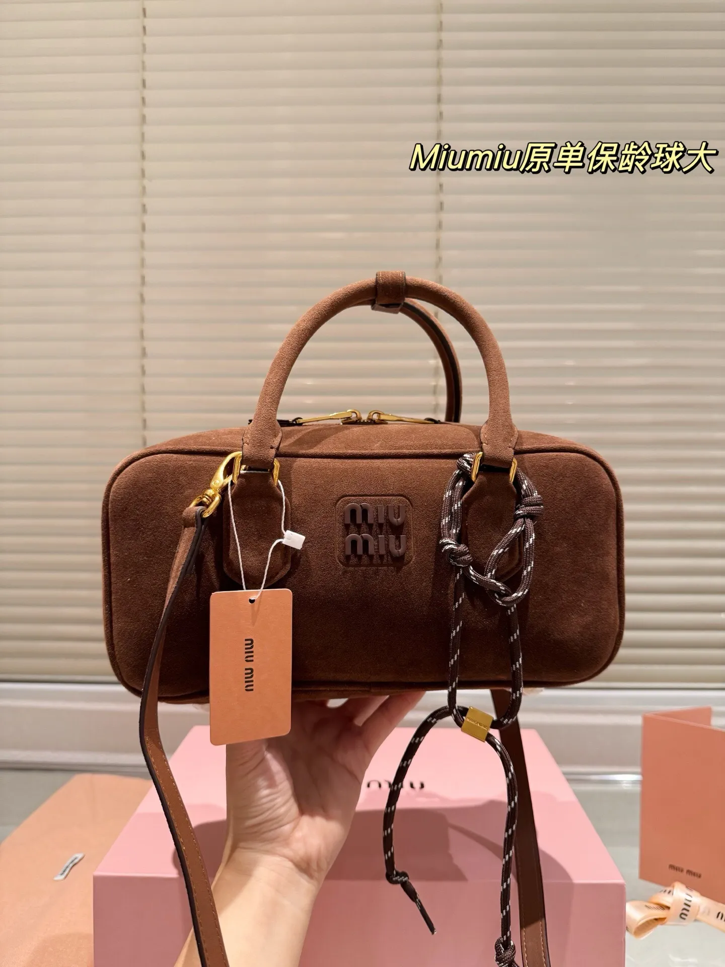 All Categories Official Website "Brand Women's Bags" Women's Bags 💙 miumiu 2025 new miumiu limited edition bowling bag