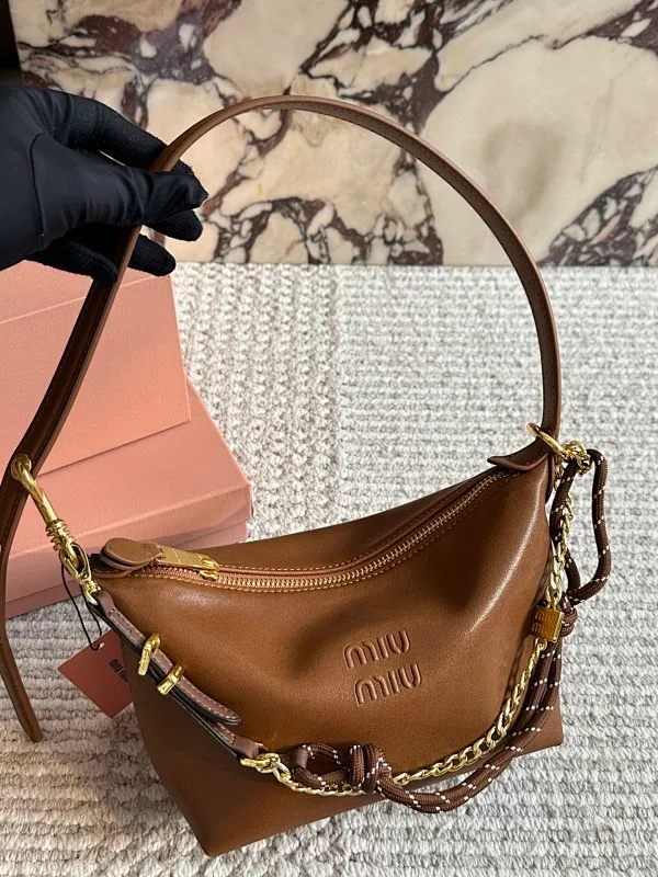 All Categories Official Website "Brand Women's Bags" Women's Bags 💙 miumiu 2025 New MIUMIU Surf Rope Canvas Lunch Box Bag