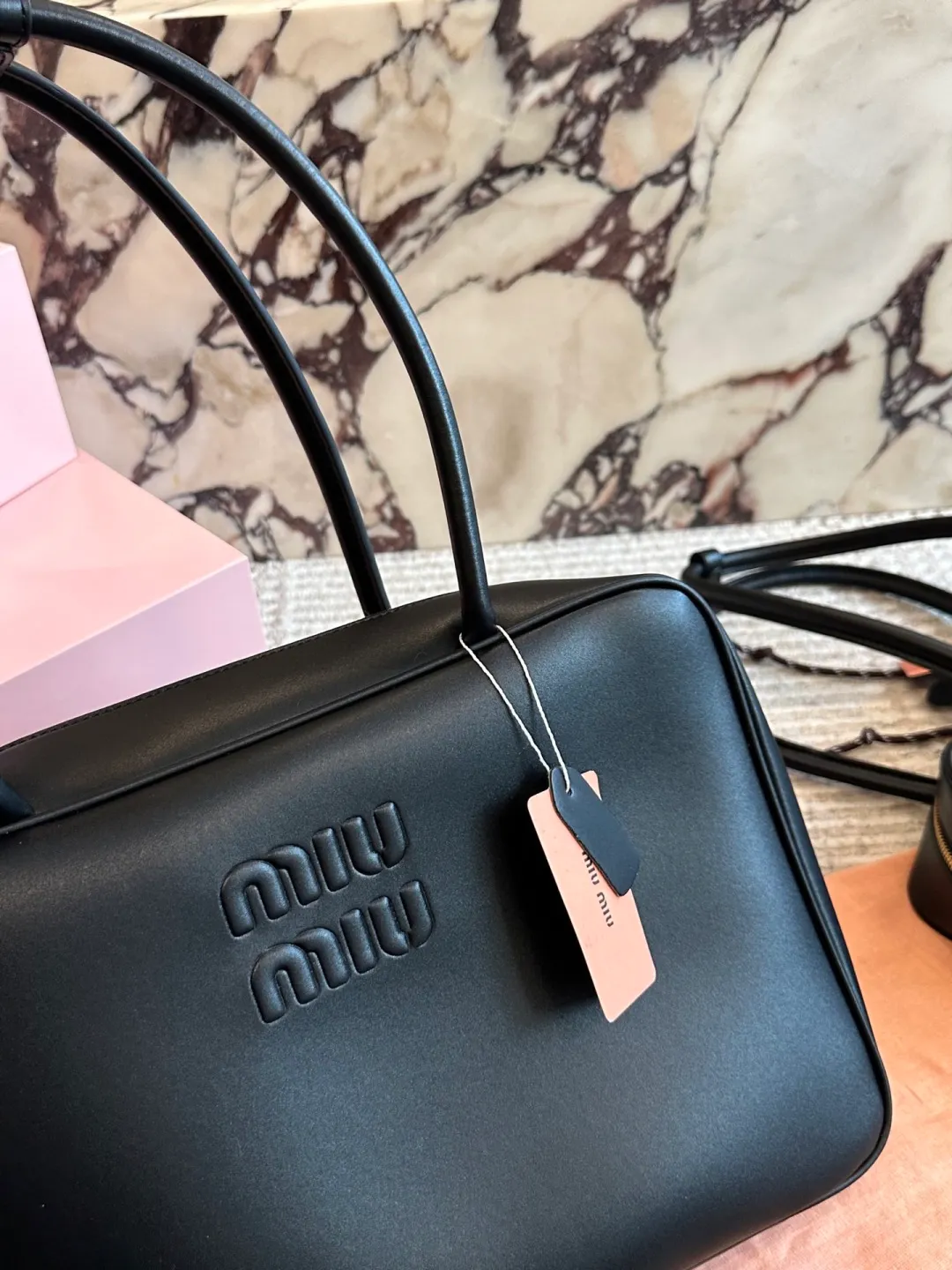 All categories Official website "Brand Women's Bags" Women's Bags 💙 miumiu 2026 new MIUMIU bowling bag