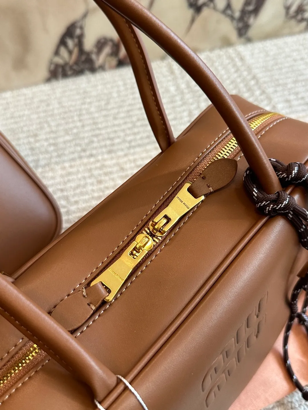 All categories Official website "Brand Women's Bags" Women's Bags 💙 miumiu 2026 new MIUMIU bowling bag