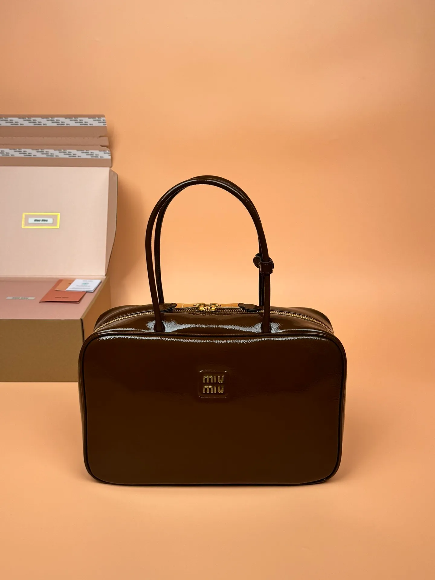 p1800🥇[Special grade hardware original leather] Beau Naplak patent sheep leather handbag/shoulder bag~ Size: W34×H23×D10cm No.: _5BB117 MM combination picture