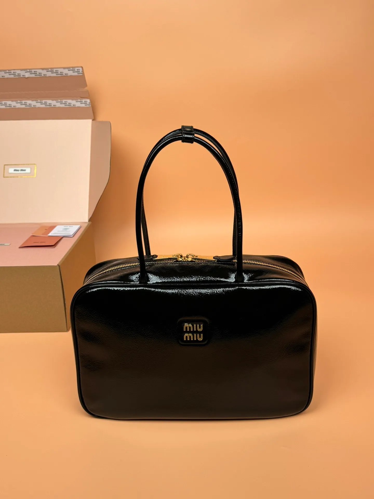 p1800🥇[Special grade hardware original leather] Beau Naplak patent sheep leather handbag/shoulder bag~ Size: W34×H23×D10cm No.: _5BB117 MM combination picture