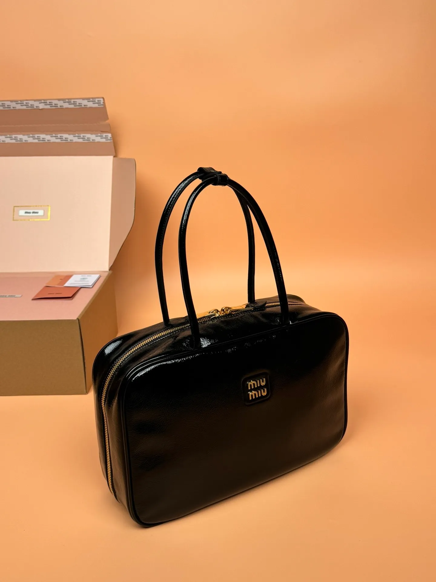 p1800🥇[Special grade hardware original leather] Beau Naplak patent sheep leather handbag/shoulder bag~ Size: W34×H23×D10cm No.: _5BB117 MM combination picture