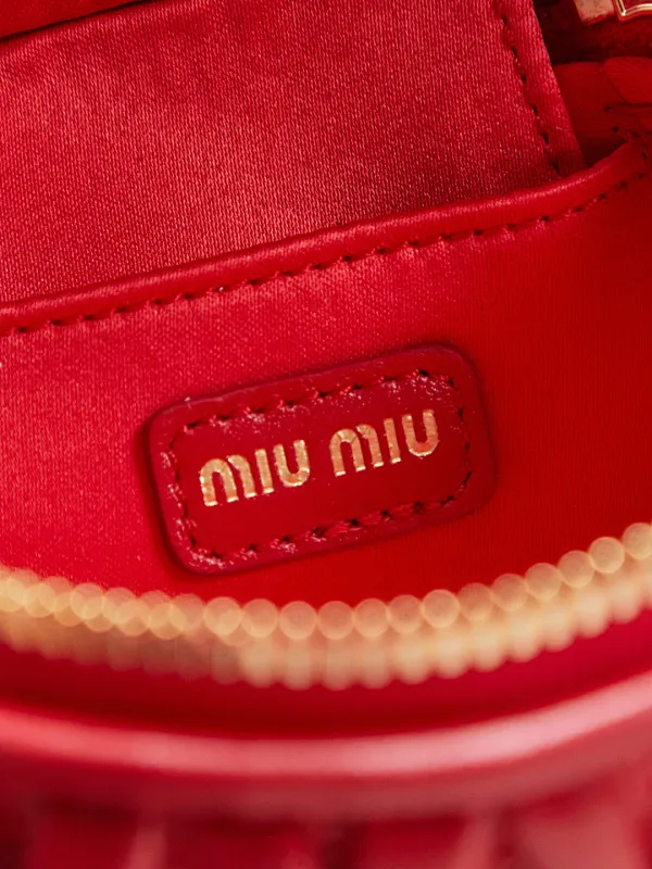 All categories Official website "Brand Women's Bags" Women's Bags 💙 miumiu 2026 new MIUMIU super mini cosmetic bag