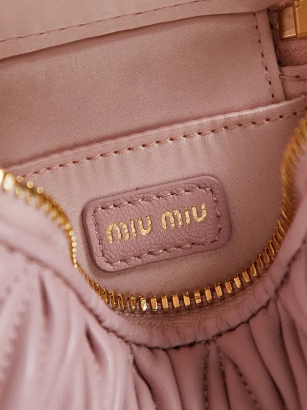 All categories Official website "Brand Women's Bags" Women's Bags 💙 miumiu 2026 new MIUMIU super mini cosmetic bag