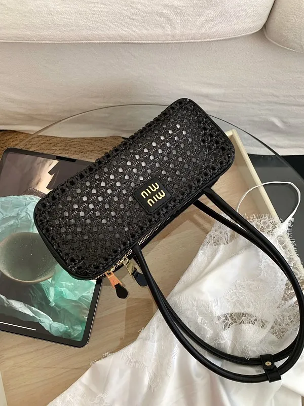 All Categories Official Website "Brand Women's Bags" Women's Bags 💙 miumiu 2026 official website miumiu hollow bowling armpit bag