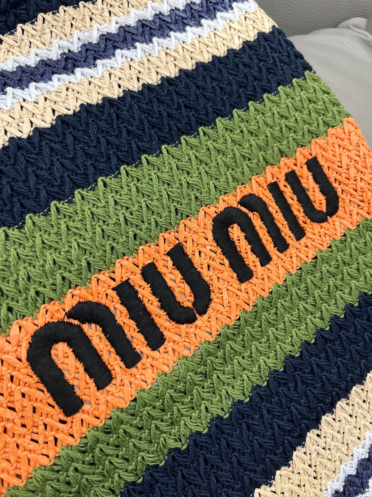 All Categories Official Website "Brand Women's Bags" Women's Bags 💙 miumiu 2026 official website miumiu straw woven tote bag