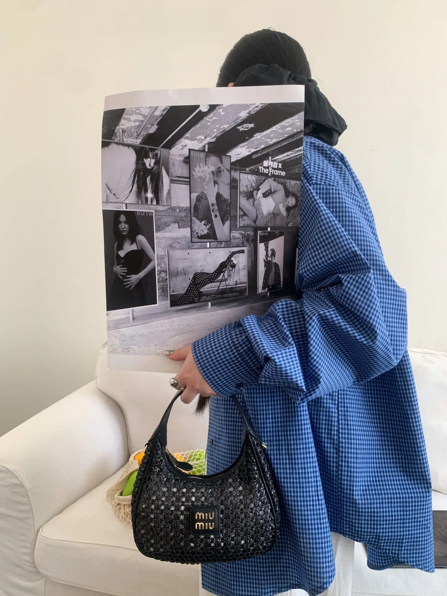 All Categories Official Website "Brand Women's Bags" Women's Bags 💙 miumiu 2026 official website miumiu hollow woven hobo bag