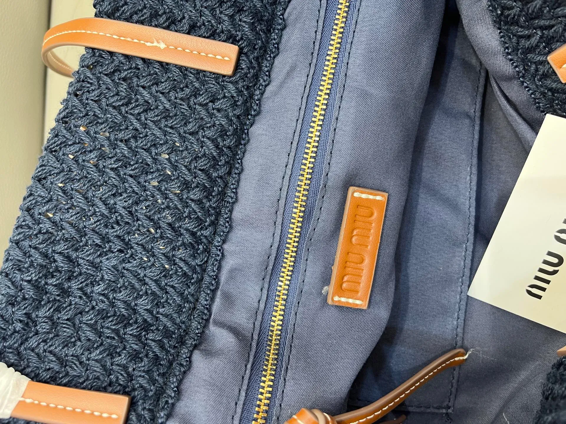 All Categories Official Website "Brand Women's Bags" Women's Bags 💙 miumiu 2026 official website miumiu straw woven tote bag