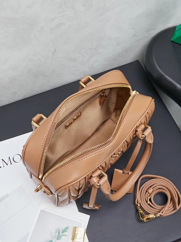 All Categories Official Website "Brand Women's Bags" Women's Bags 💙 miumiu 2026 New MiuMiu Bowling Handbags