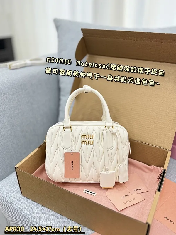 All categories Official website "Brand Women's Bags" Women's Bags 💙 miumiu 2024 new MIUMIU handbags