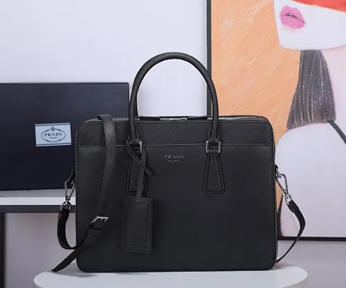 All categories 💚 Top version men’s bag 💚 PRADA 2023 official latest version PRADA briefcase