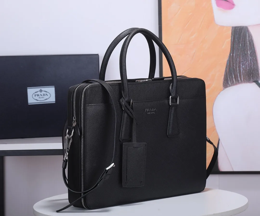 All categories 💚 Top version men’s bag 💚 PRADA 2023 official latest version PRADA briefcase