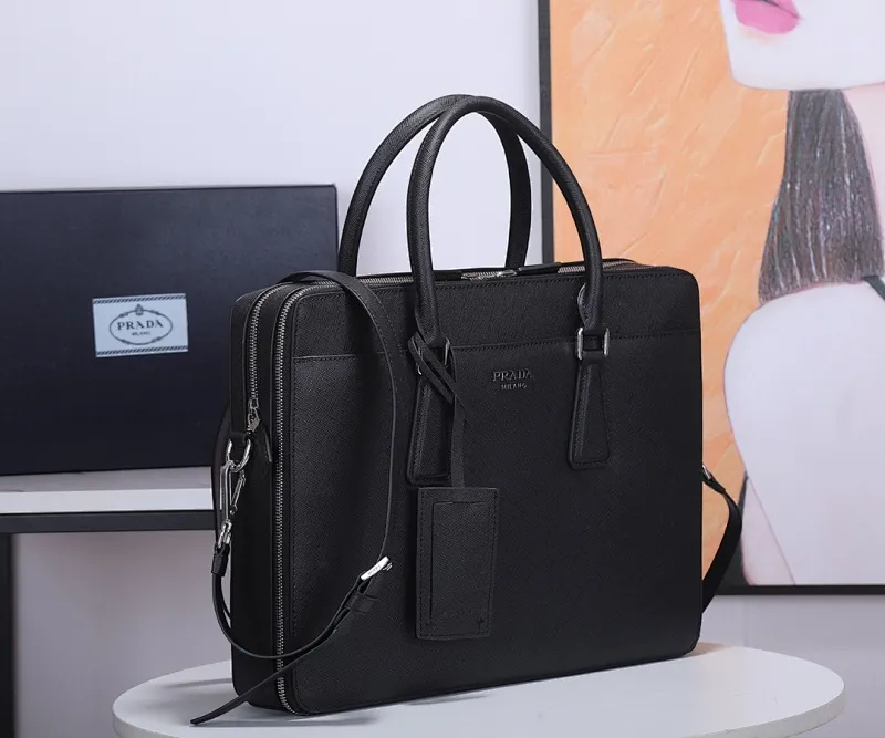 All categories 💚 Top version men’s bag 💚 PRADA 2023 official latest version PRADA briefcase