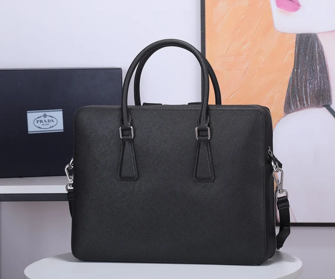 All categories 💚 Top version men’s bag 💚 PRADA 2023 official latest version PRADA briefcase