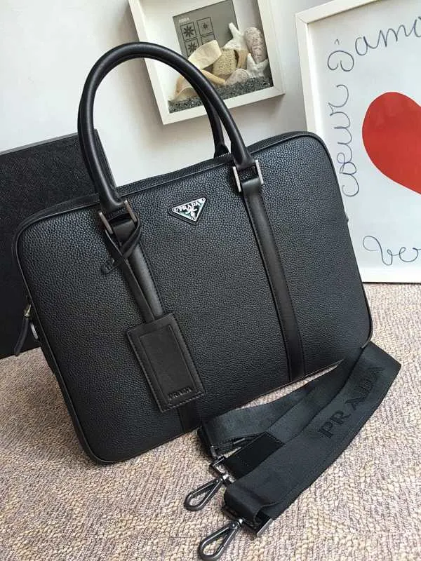 All categories 💚 Top version men’s bag 💚 PRADA 2023 official latest version PRADA briefcase