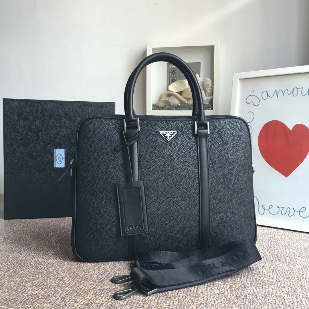 All categories 💚 Top version men’s bag 💚 PRADA 2023 official latest version PRADA briefcase