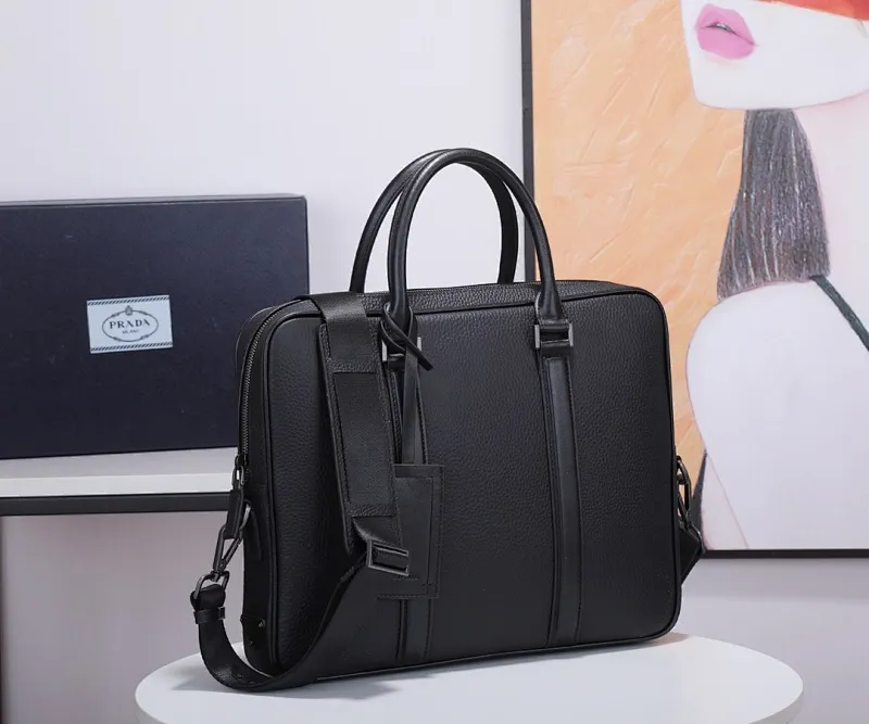 All categories 💚 Top version men’s bag 💚 PRADA 2023 official latest version PRADA briefcase