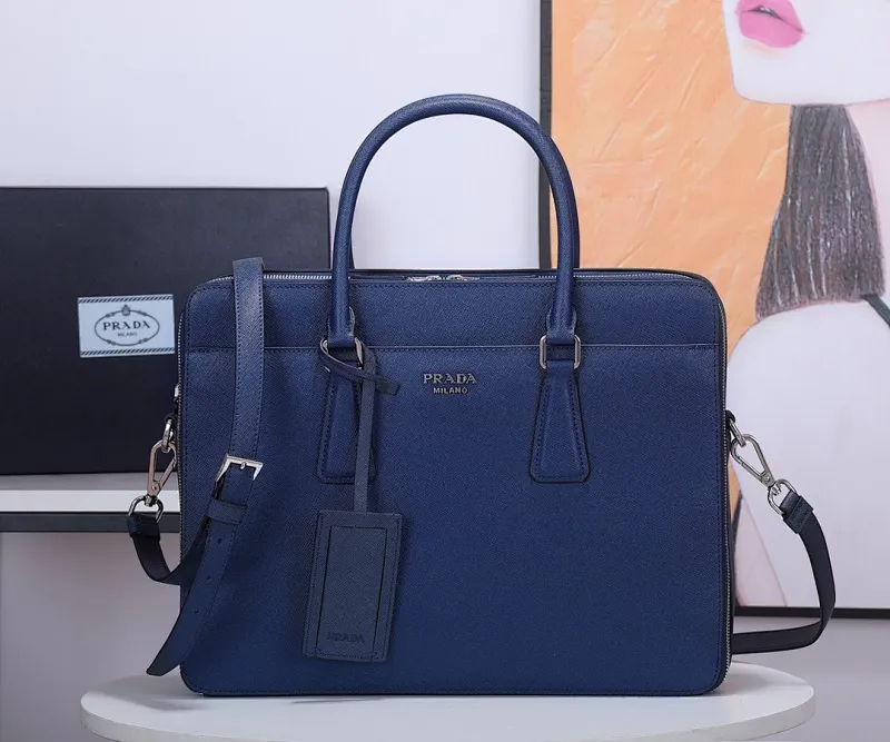 All categories 💚 Top version men’s bag 💚 PRADA 2023 official latest version PRADA briefcase