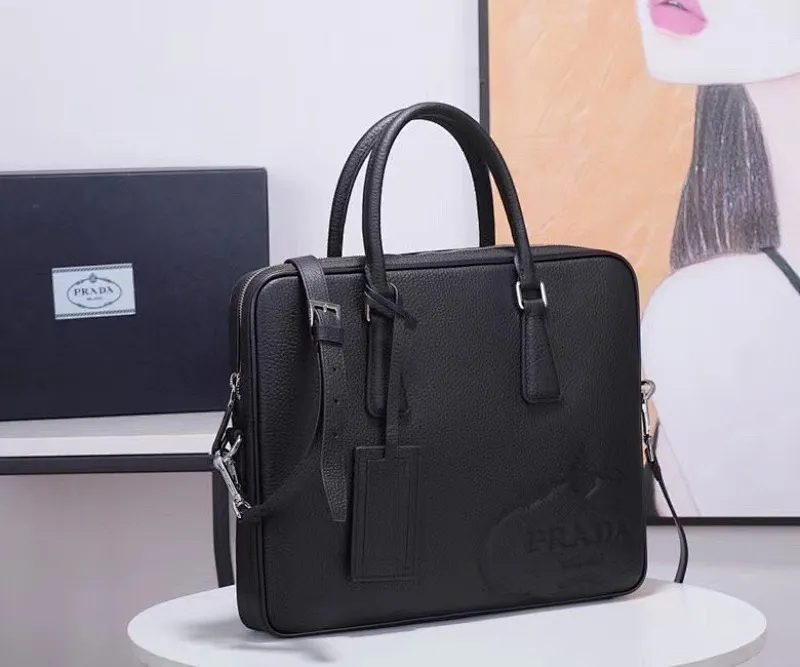 All categories 💚 Top version men’s bag 💚 PRADA 2023 official latest version PRADA briefcase