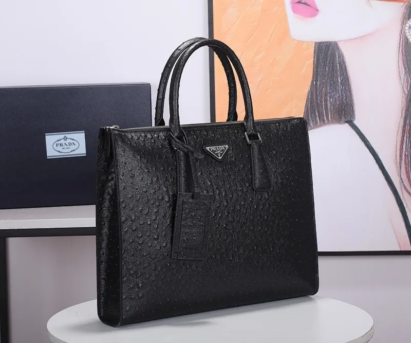 All categories 💚 Top version men’s bag 💚 PRADA 2023 official latest version PRADA briefcase