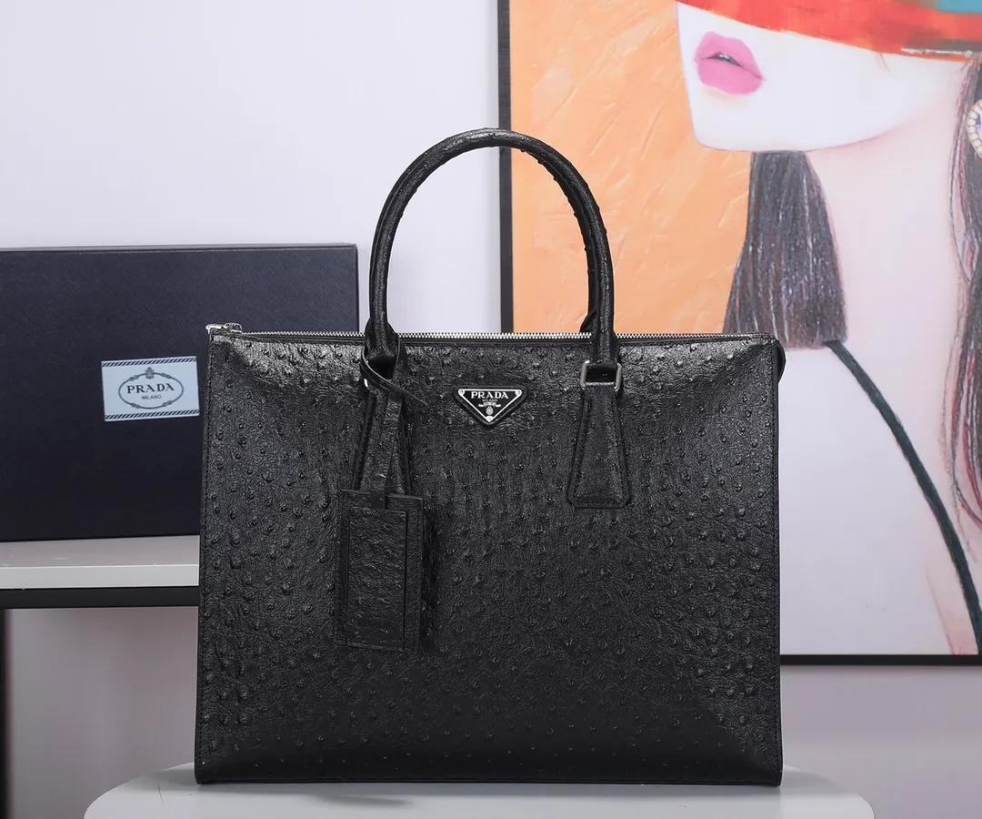 All categories 💚 Top version men’s bag 💚 PRADA 2023 official latest version PRADA briefcase