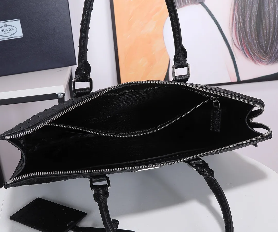 All categories 💚 Top version men’s bag 💚 PRADA 2023 official latest version PRADA briefcase