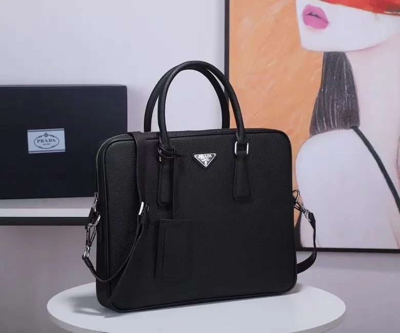 All categories 💚 Top version men’s bag 💚 PRADA 2023 official latest version PRADA briefcase