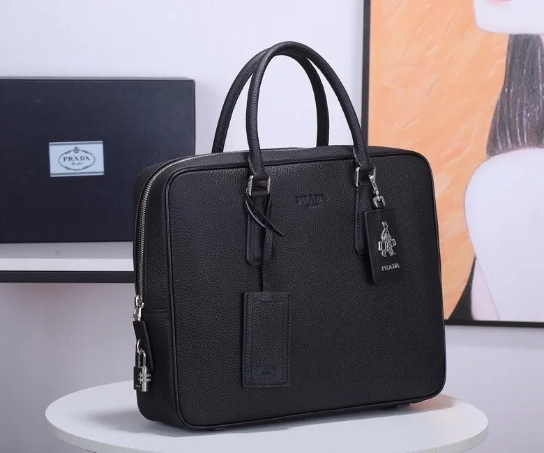 All categories 💚 Top version men’s bag 💚 PRADA 2023 official latest version PRADA briefcase
