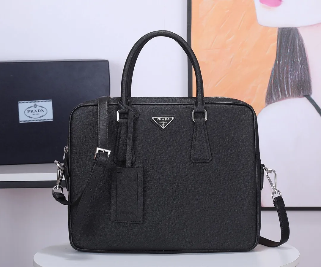 All categories 💚 Top version men’s bag 💚 PRADA 2023 official latest version PRADA briefcase