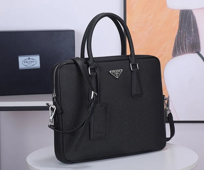 All categories 💚 Top version men’s bag 💚 PRADA 2023 official latest version PRADA briefcase