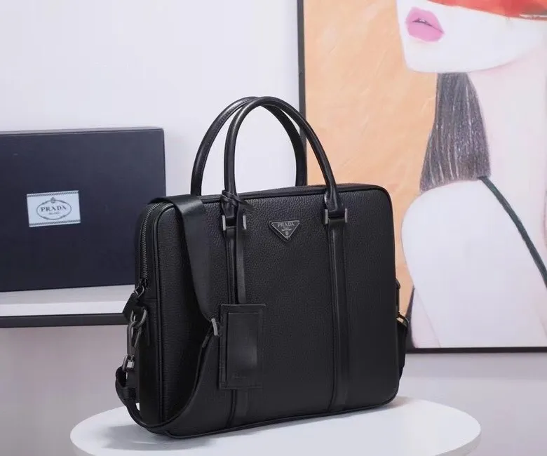 All categories 💚 Top version men’s bag 💚 PRADA 2023 official latest version PRADA briefcase