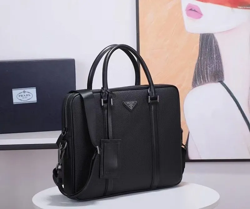 All categories 💚 Top version men’s bag 💚 PRADA 2023 official latest version PRADA briefcase