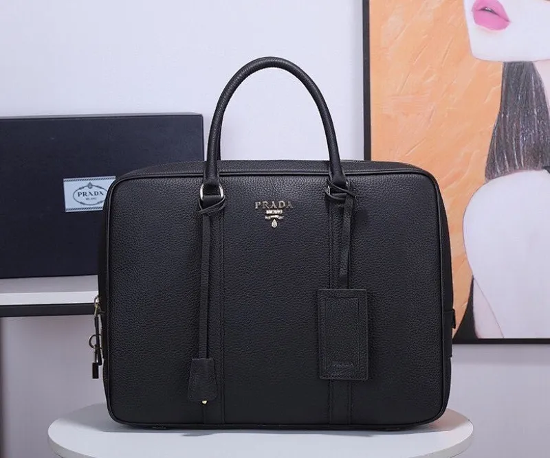 All categories 💚 Top version men’s bag 💚 PRADA 2023 official latest version PRADA briefcase