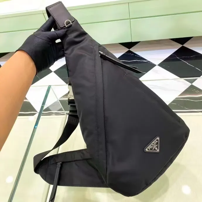 All Categories 💚 Top Version Men’s Bags 💚 PRADA 2023 Official Latest Version PRADA Chest Bag