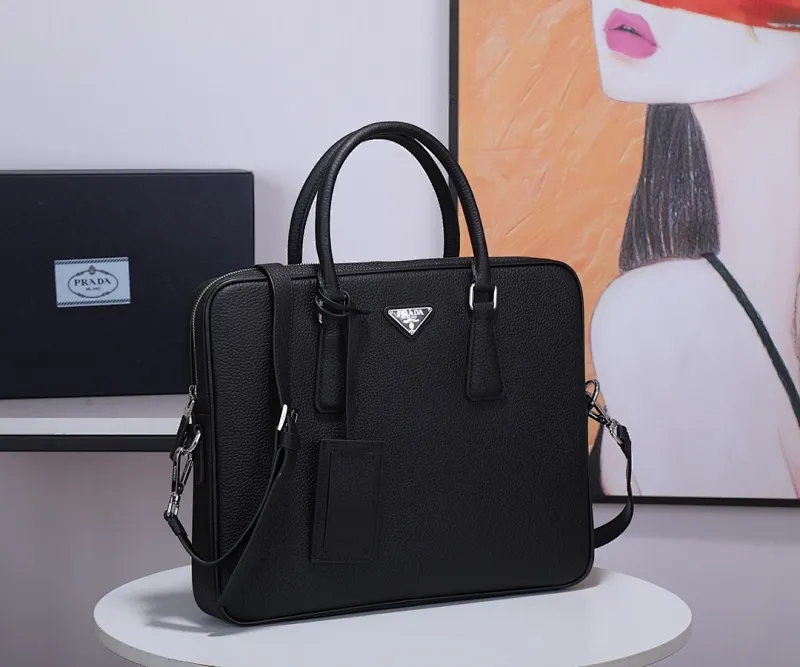 All categories 💚 Top version men’s bag 💚 PRADA 2023 official latest version PRADA briefcase