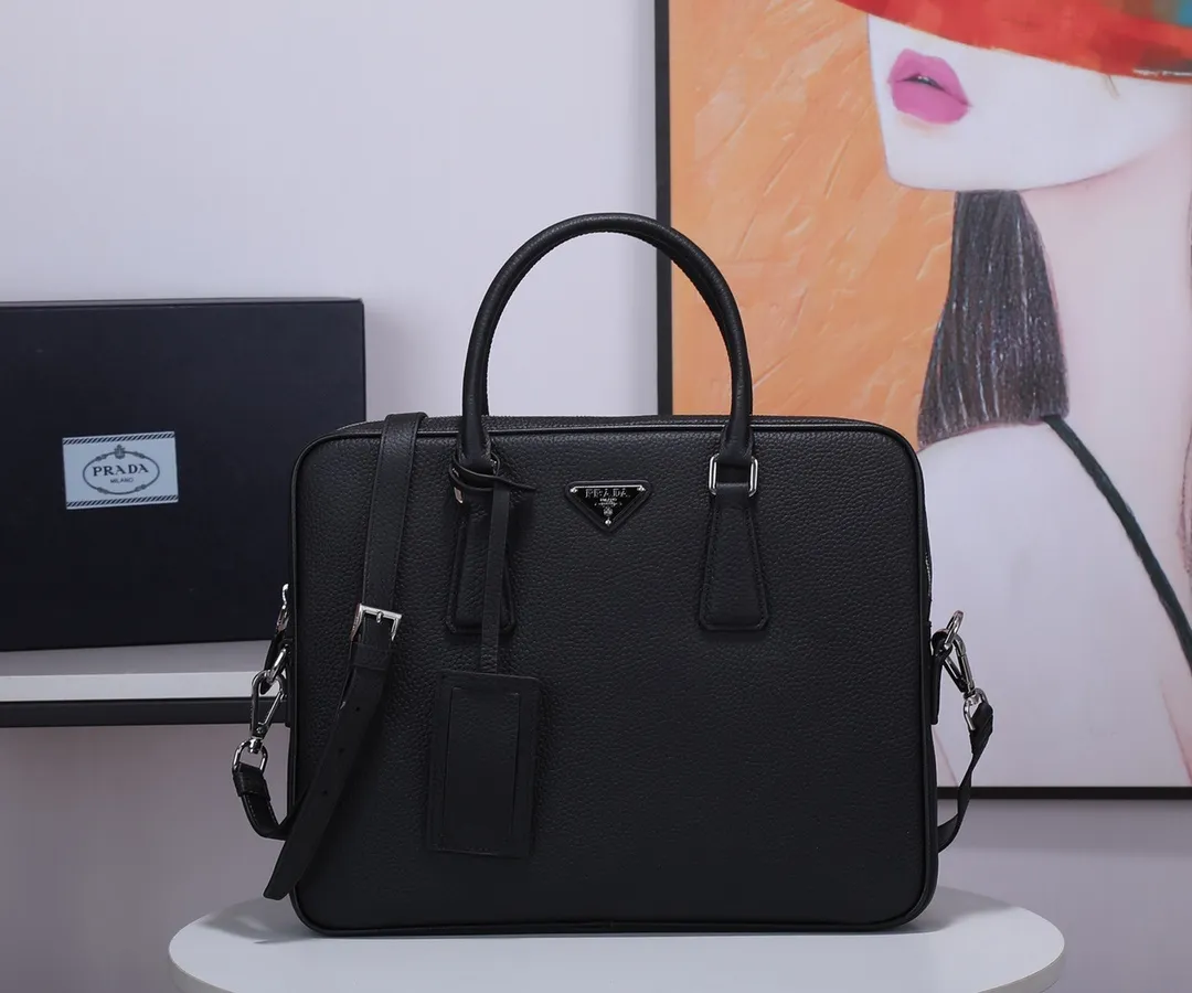 All categories 💚 Top version men’s bag 💚 PRADA 2023 official latest version PRADA briefcase