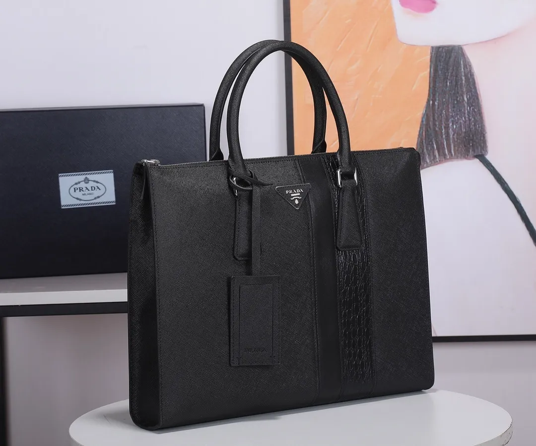 All categories 💚 Top version men’s bag 💚 PRADA 2023 official latest version PRADA briefcase