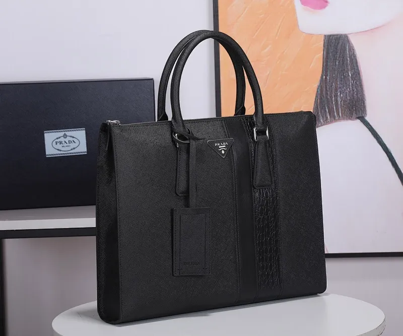 All categories 💚 Top version men’s bag 💚 PRADA 2023 official latest version PRADA briefcase