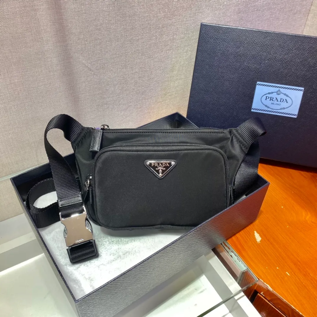 All Categories 💚 Top Version Men’s Bags 💚 PRADA 2023 Official Latest Version PRADA Belt Bag