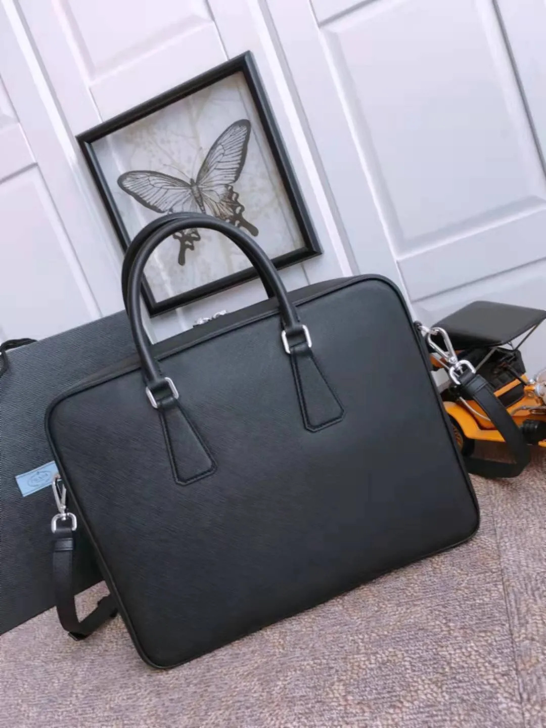 All categories 💚 Top version men’s bag 💚 PRADA 2023 official latest version PRADA briefcase