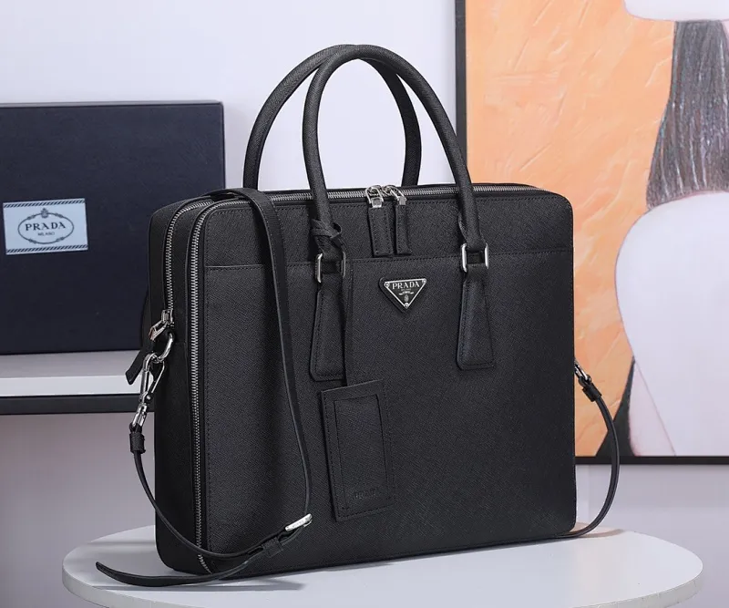 All categories 💚 Top version men’s bag 💚 PRADA 2023 official latest version PRADA briefcase